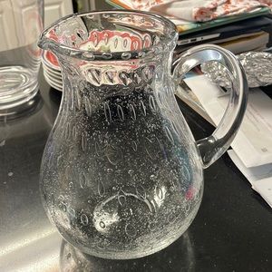 Small glass pitcher.  Amazing